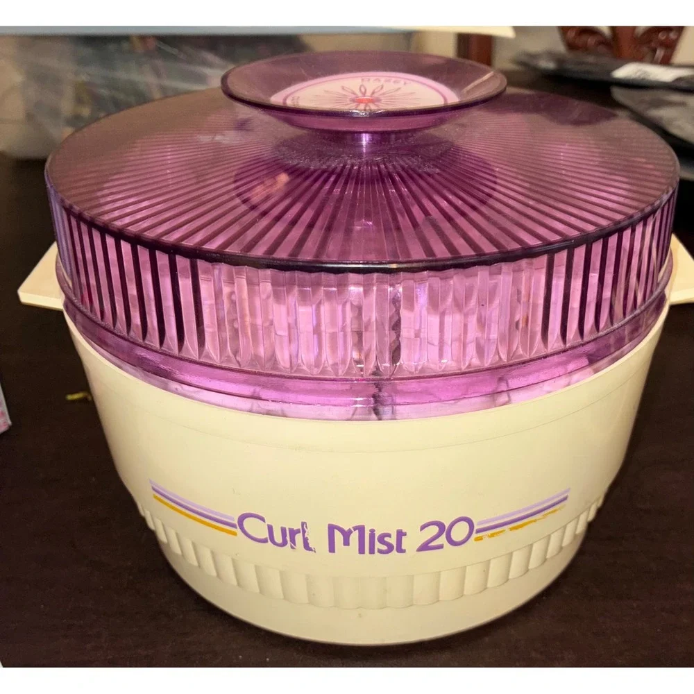 Vintage Dazey Curl Mist 20 Hair Setter Steam Hot Rollers Purple Cream HS-20